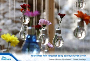 Dùng bóng đèn hỏng trang trí cho căn phòng của bạn cực độc đáo 