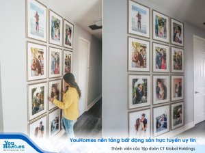 Độc đáo lưu giữ khoảnh khắc của gia đình trên tường nhà