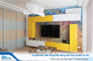 Kết hợp màu sắc tuyệt vời cho căn hộ 25m²