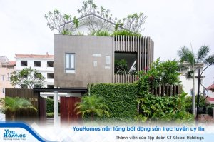 Ngây ngất mẫu biệt thự đẹp với mặt tiền xanh mướt!