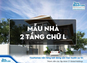 Tổng hợp 10 mẫu nhà 2 tầng chữ L đẹp giá rẻ