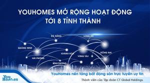 YouHomes mở rộng phạm vi phục vụ khách hàng ra thêm 8 tỉnh, thành phố