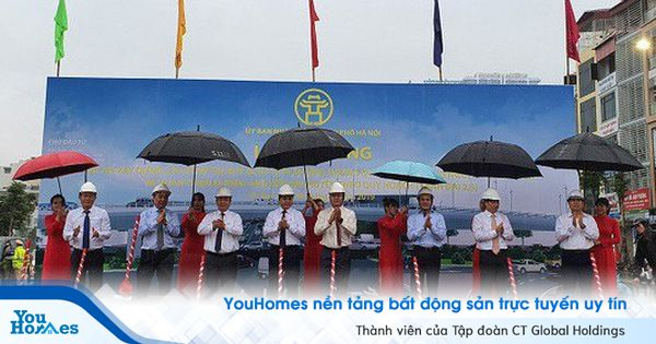 Xây cầu vượt 560 tỷ tại nút giao Hoàng Quốc Việt - Nguyễn Văn Huyên