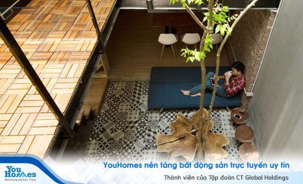 Không gian với chất liệu thân thiện với môi trường.