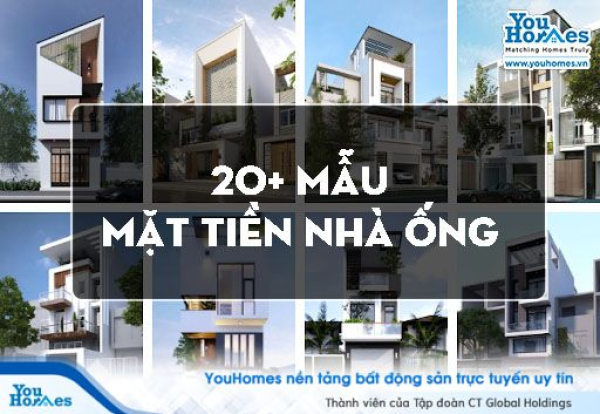 20 mẫu thiết kế mặt tiền cho nhà ống đẹp và hiện đại