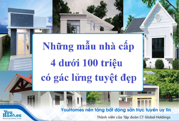 Những mẫu nhà cấp 4 dưới 100 triệu có gác lửng tuyệt đẹp