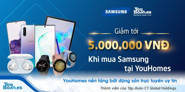 Giảm tới 5.000.000VNĐ khi mua thiết bị di động Samsung tại YouHomes