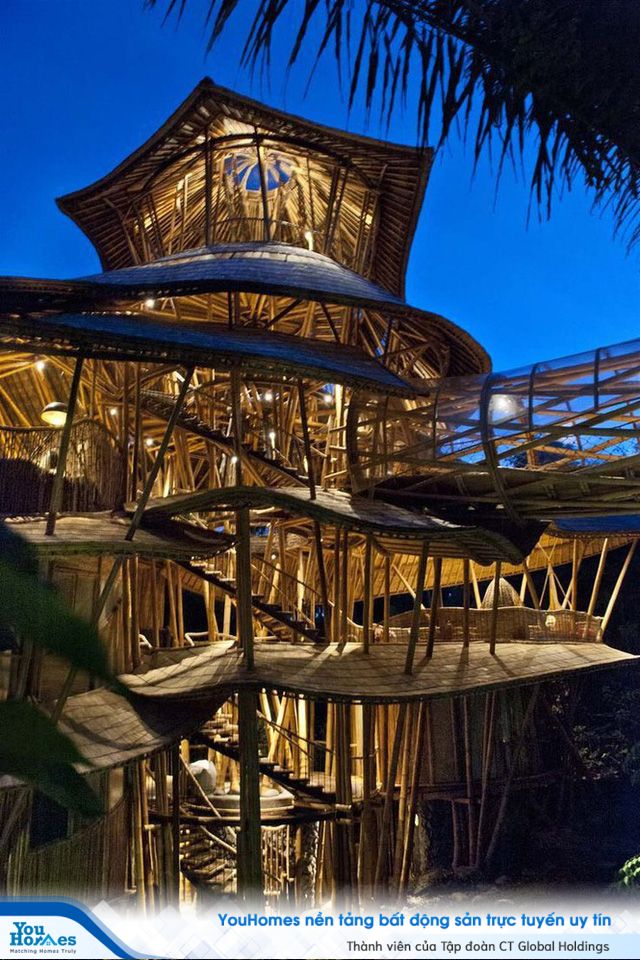 Ngỡ ngàng biệt thự tre 6 tầng tuyệt đẹp giữa rừng - Ảnh 8. Ngỡ ngàng biệt thự tre 6 tầng tuyệt đẹp giữa rừng - Ảnh 8.