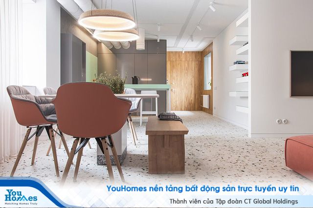 Căn hộ hiện đại sử dụng nhiều màu sắc bất ngờ - Ảnh 4.