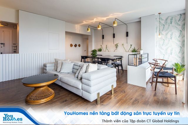 Căn hộ tầng cao sở hữu vẻ đẹp yên bình, giản dị - Ảnh 3.