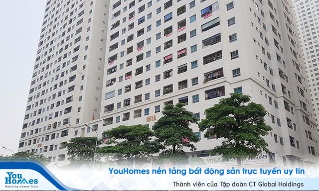 ‘Làn sóng’ băng rôn đòi sổ hồng ở chung cư HH Linh Đàm - Ảnh 1.