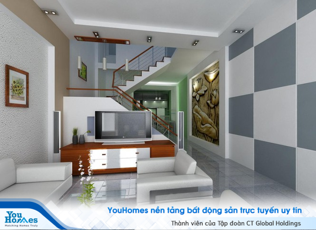 Mẫu phòng khách đẹp chất đến phát ngất có cầu thang ấn tượng - Ảnh 3.