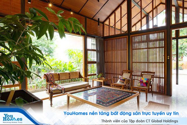 Mẫu nhà cấp 4 tuyệt đẹp thoáng và rộng như resort - Ảnh 3.
