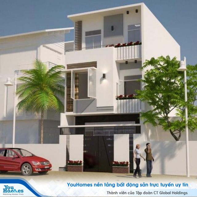 Mẫu nhà phố 80m2 chi phí 1 tỷ đồng đẹp nổi bật, cuốn hút - Ảnh 1.