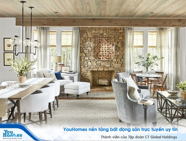 Những phòng khách để mộc vẫn tinh tế gây mê bất cứ ai - Ảnh 3.