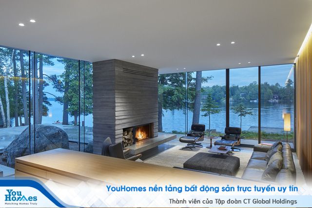Ngôi nhà trên diện tích hơn 2.700 m2 có lưng dựa rừng thông cổ thụ, mặt hướng hồ - Ảnh 7.