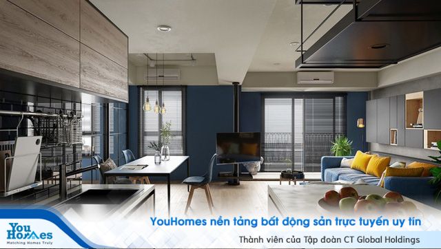Căn hộ 60m2 với điểm nhấn màu xanh dương tuyệt đẹp - Ảnh 3.