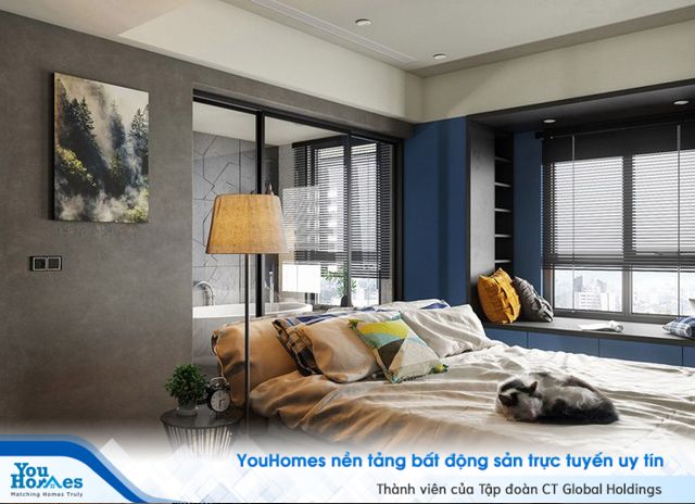 Căn hộ 60m2 với điểm nhấn màu xanh dương tuyệt đẹp - Ảnh 7.