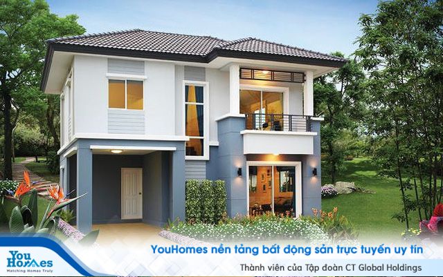 Những mẫu nhà 2 tầng mái thái kiểu mới đẹp ngẩn ngơ - Ảnh 2.