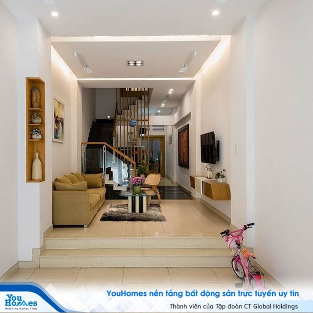 Nhà ống 4 tầng, 1 tỷ đồng với mặt tiền hẹp vẫn long lanh - Ảnh 2.