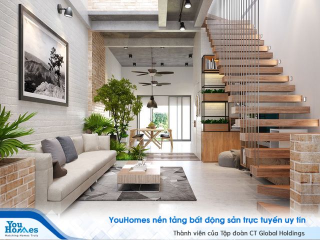 Những ý tưởng thiết kế nội thất phòng khách nhà ống năm 2019 - Ảnh 4.