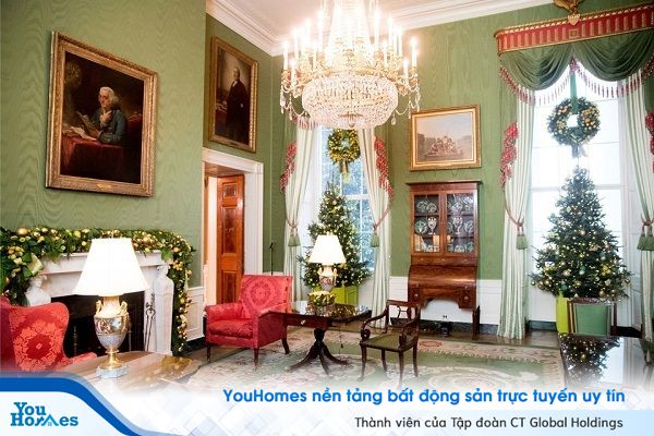 Những nét cổ điển Đệ nhất phu nhân Jacqueline Kennedy để lại cho Phòng Xanh