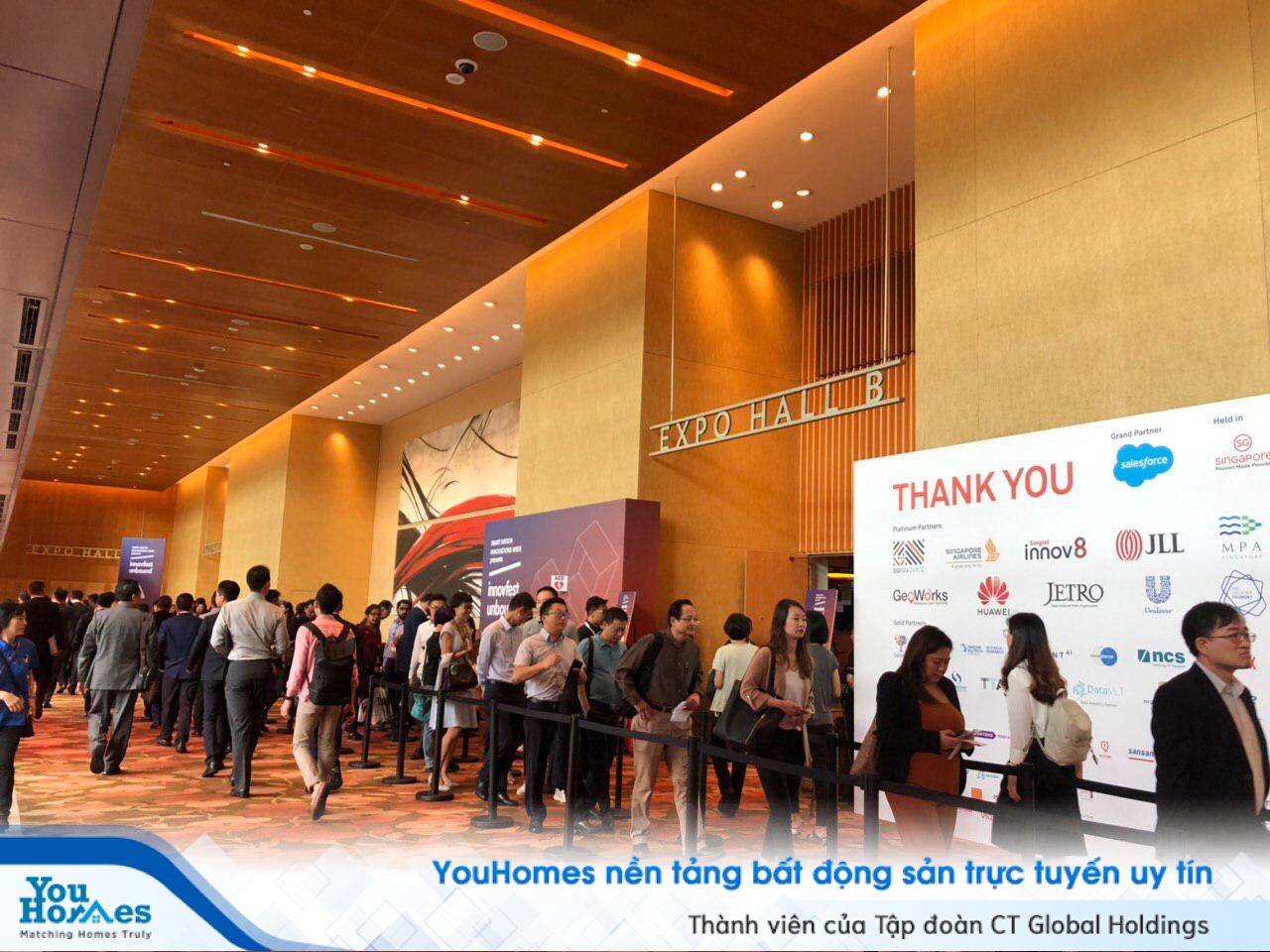 Triển lãm Innovfest Unbound 2019 đang diễn ra tại Singapore. Ảnh: YouHomes.vn