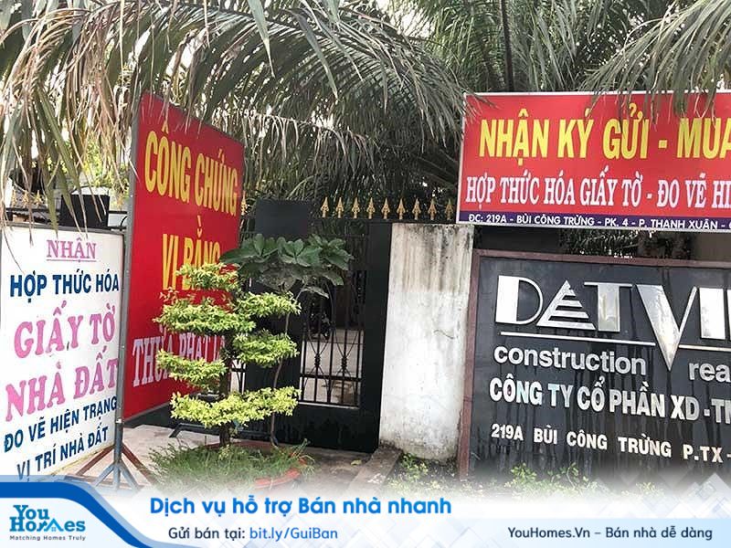 Một biển quảng cáo công chứng vi bằng tại quận 12, TP.HCM