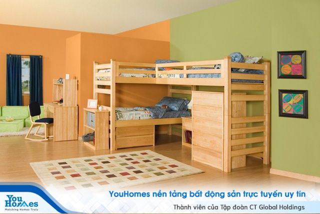 Ngắm những căn phòng độc đáo cho trẻ nhỏ với gam mầu ấn tượng - Ảnh 3.