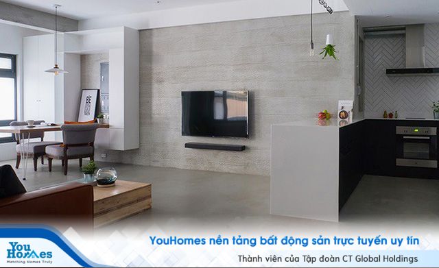 Căn hộ phá cách để nguyên tường xi măng vẫn đẹp và lôi cuốn không ngờ - Ảnh 2. Căn hộ phá cách để nguyên tường xi măng vẫn đẹp và lôi cuốn không ngờ - Ảnh 2.