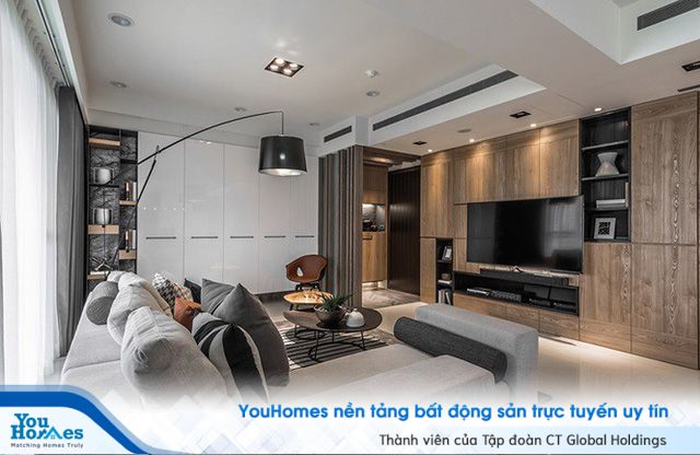 Nhà hẹp vẫn sang trọng và rộng rãi nhờ tủ âm tường bằng gỗ kính - Ảnh 3. Nhà hẹp vẫn sang trọng và rộng rãi nhờ tủ âm tường bằng gỗ kính - Ảnh 3.