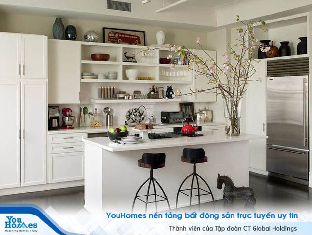 Những tủ bếp đơn giản nhưng khiến không gian bếp đẹp và sang đến không ngờ - Ảnh 4.