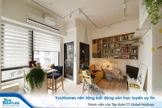Căn hộ 30m2 chật hẹp, tối tăm như rộng gấp đôi sau cải tạo - Ảnh 2. Căn hộ 30m2 chật hẹp, tối tăm như rộng gấp đôi sau cải tạo - Ảnh 2.