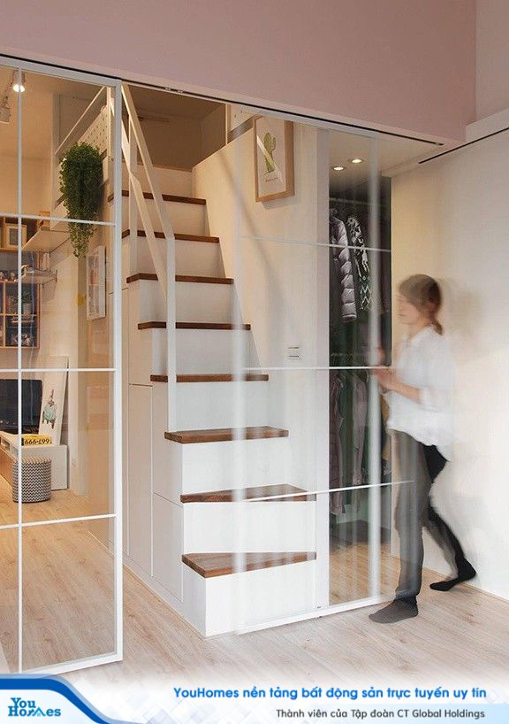 Căn hộ 30m2 chật hẹp, tối tăm như rộng gấp đôi sau cải tạo - Ảnh 5. Căn hộ 30m2 chật hẹp, tối tăm như rộng gấp đôi sau cải tạo - Ảnh 5.