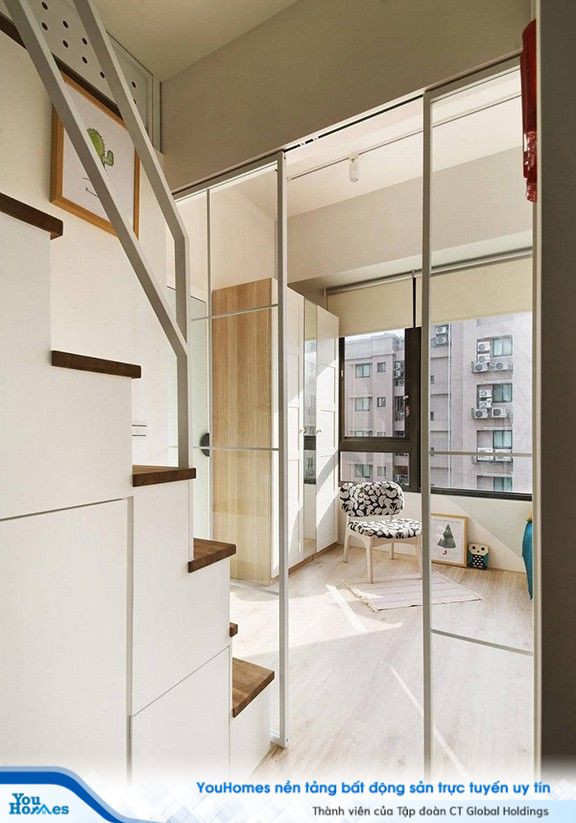 Căn hộ 30m2 chật hẹp, tối tăm như rộng gấp đôi sau cải tạo - Ảnh 6. Căn hộ 30m2 chật hẹp, tối tăm như rộng gấp đôi sau cải tạo - Ảnh 6.