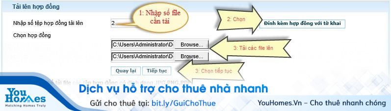Kê khai thuế cho thuê nhà qua mạng - Bước 8 