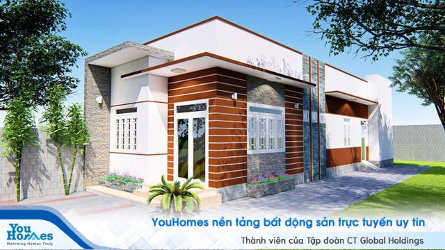 Mẫu nhà cấp 4 hai phòng ngủ đẹp như mơ chỉ với 400 triệu đồng - Ảnh 1.