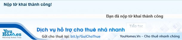 Kê khai thuế cho thuê nhà qua mạng - Bước 11