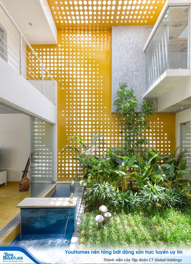 Nhà hẹp nổi bật sang trọng, nhìn đâu cũng thấy vườn xanh mướt - Ảnh 2.