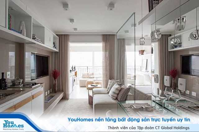 Nhà 35m2 mà rộng rãi, sang trọng khó tả chỉ nhờ… kính - Ảnh 1.