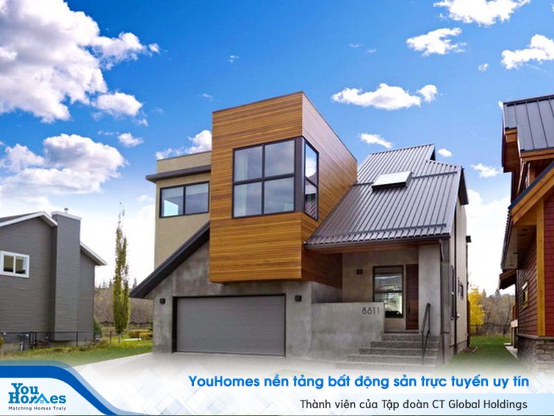 "Khối gỗ" nằm giữa căn nhà kiểu Nhật tưởng như không liên quan nhưng lại rất "ăn điểm".