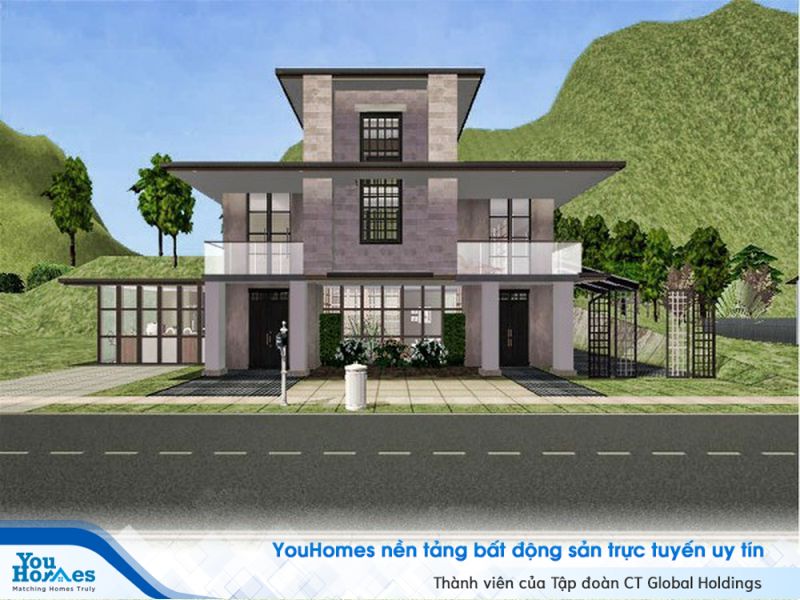 Nhà biệt thự kiểu Nhật với thiết kế không gian mở. 