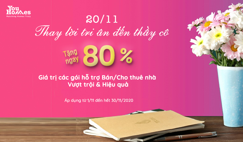 Chương trình siêu ưu đãi tháng 11 tri ân đến các nhà giáo.