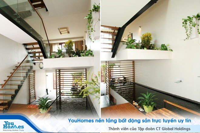 Thiết kế nội thất tuyệt vời cho mẫu nhà lệch tầng. 