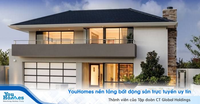 Không gian mở giúp cho căn nhà kiểu Nhật lung linh hơn khi trời tối. 