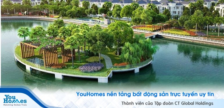 Hồ điều hòa 8 ha được xem như lá phổi xanh của khu đô thị Vinhomes Mễ Trì.