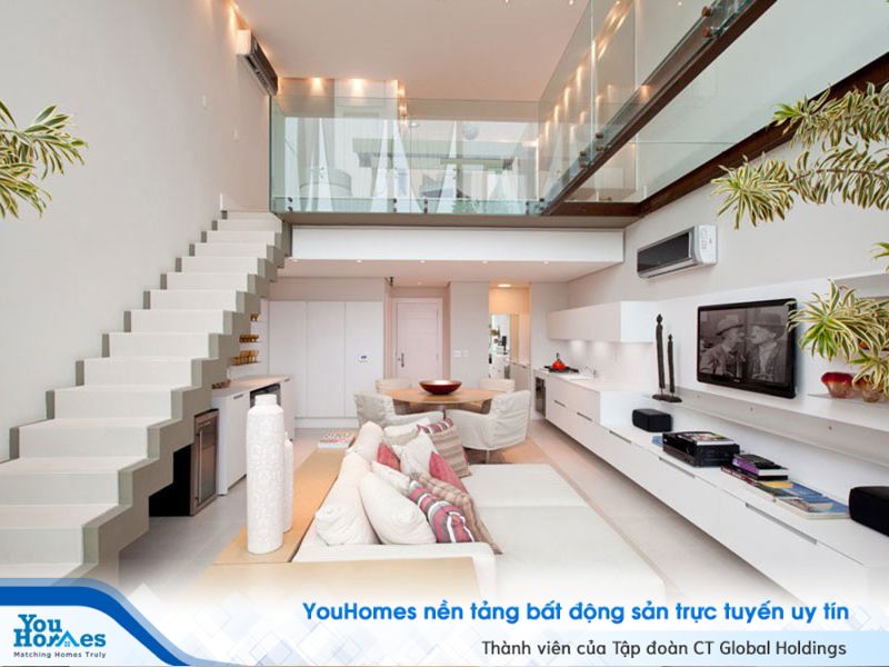 Tầng lửng giúp tối ưu hóa diện tích sử dụng cho những căn nhà nhỏ hẹp.