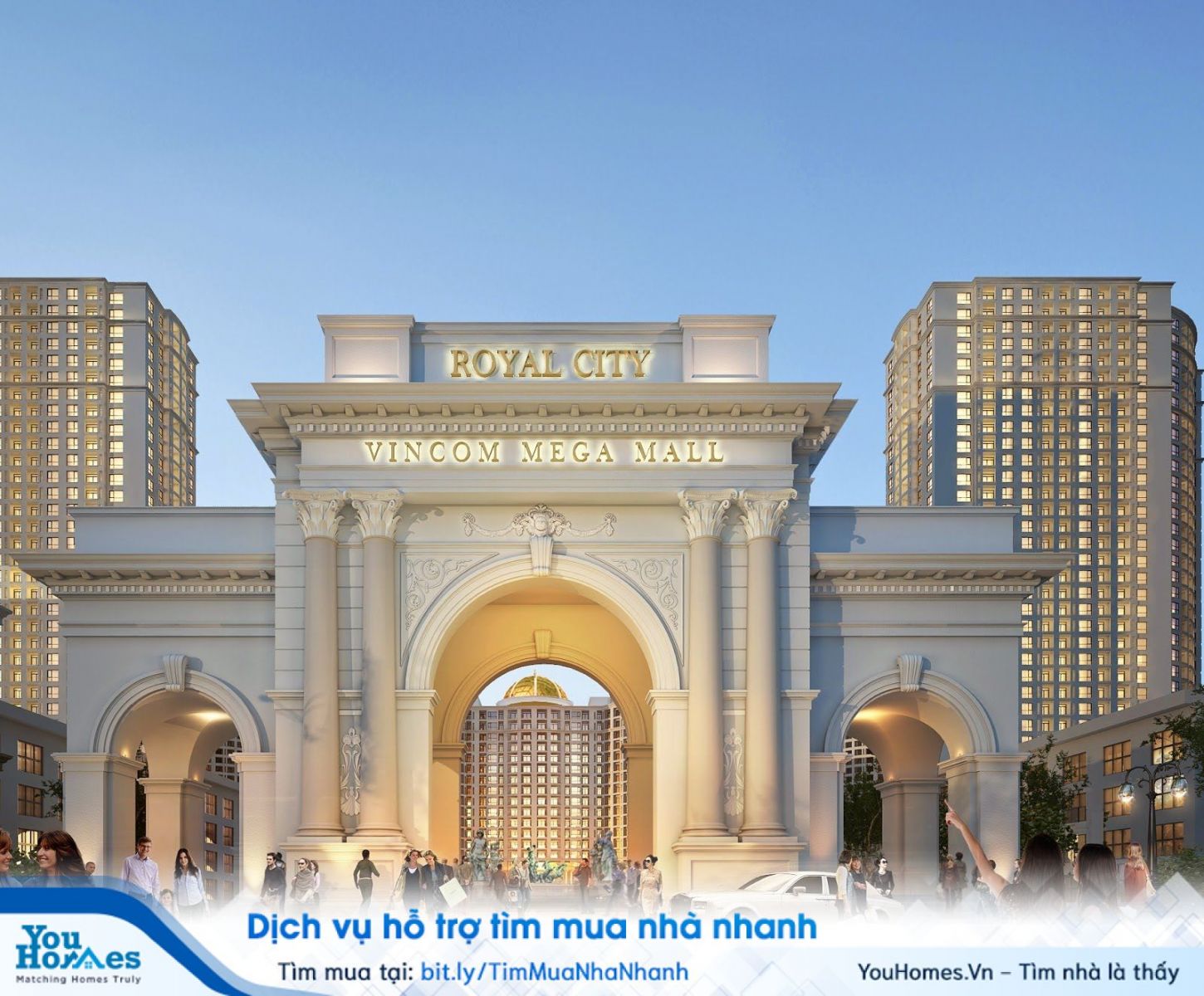 Chung cư Royal City nằm tại số 72A Nguyễn Trãi, quận Thanh Xuân. 