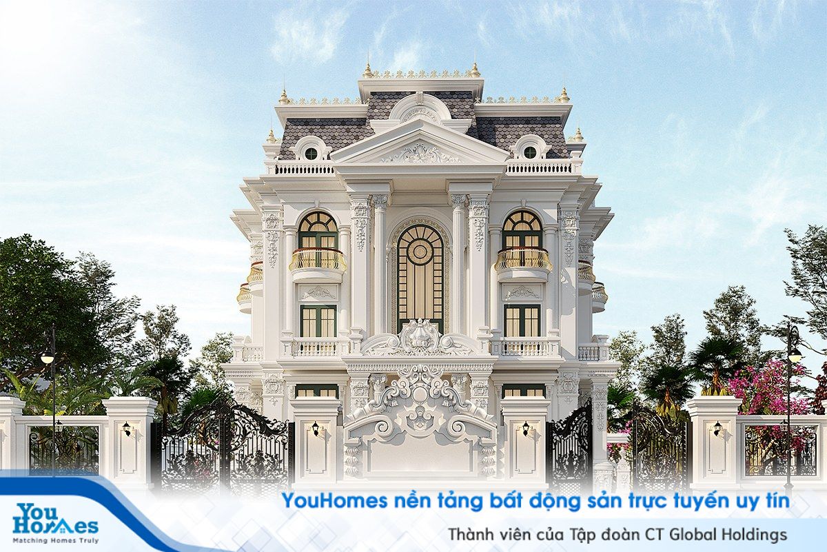Mẫu biệt thự tân cổ điển khiến bạn không thể rời mắt 