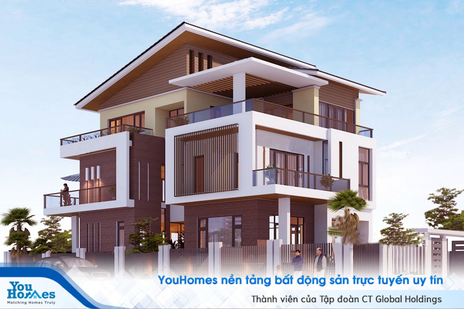 Biệt thư với tông màu ấm áp trở thành tổ ám tuyệt vời...